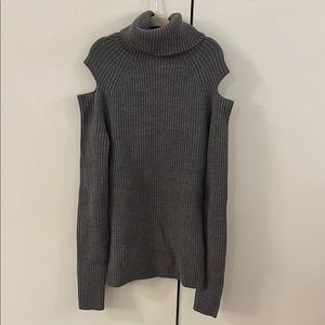 Women's Gray Turtleneck Sweater